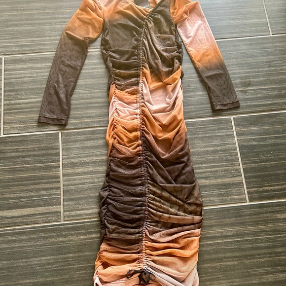 NWT! HERSKIND Jada Dress Ombré bodycon size small/Medium with adjustable length - Picture 9 of 9